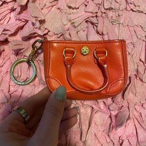 Tory Burch coin purse keychain